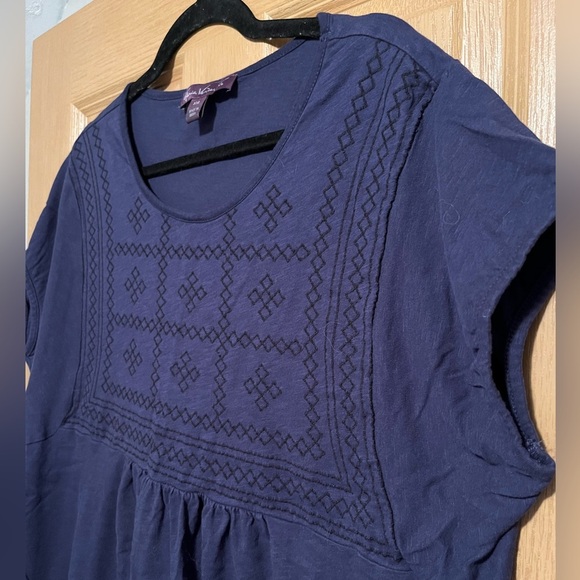 Gloria Vanderbilt Blue Top - Picture 7 of 9